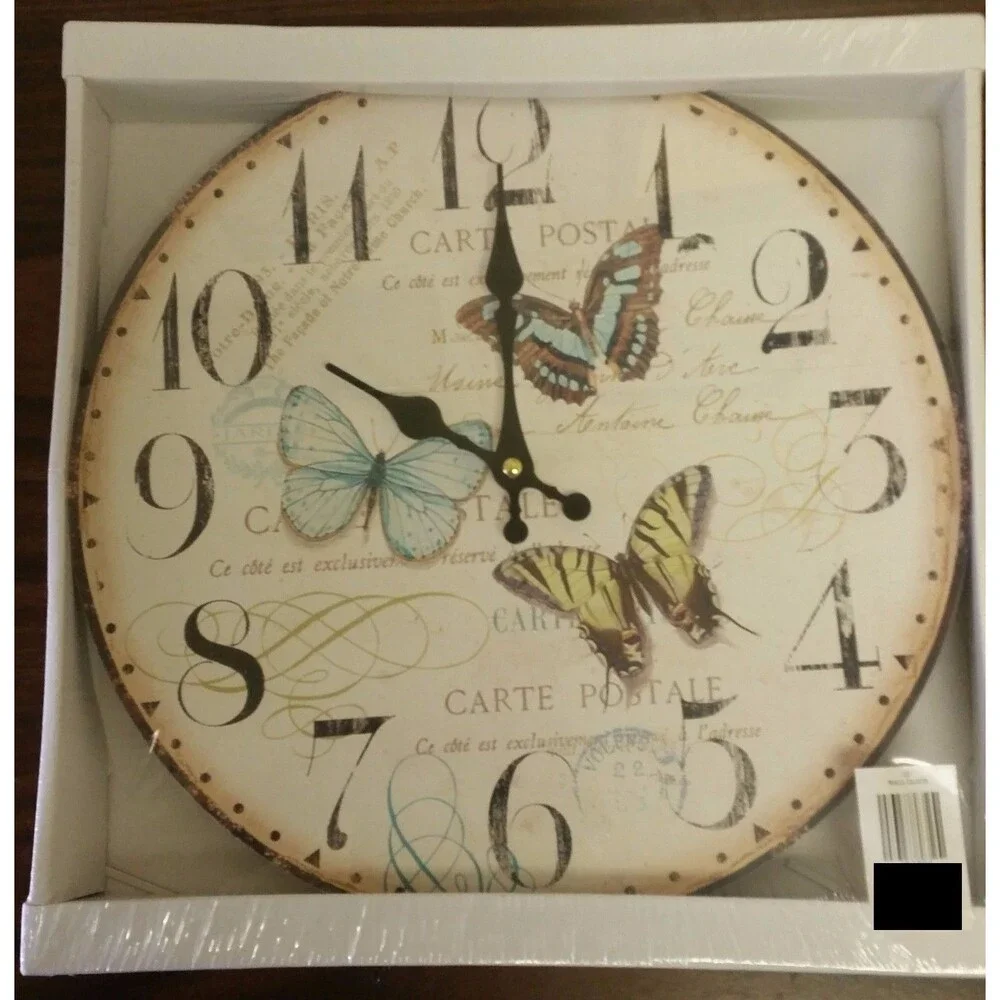 Kitchen Decorative Wall Plastic Clock,approx 13